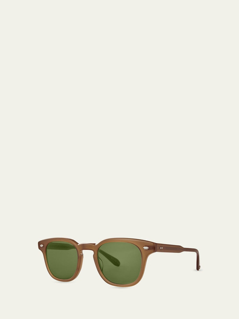 Garrett Leight Men's Sherwood Sun Acetate Square Sunglasses outlook