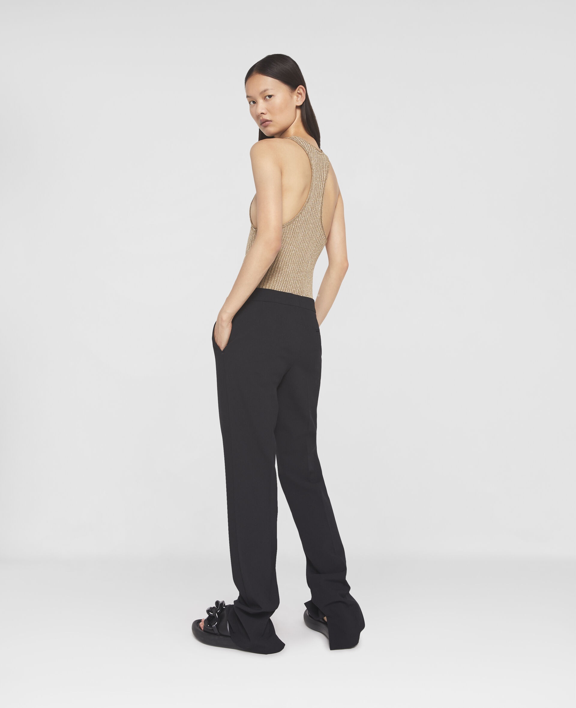 Sparkle Knit Racer Tank Top - 3