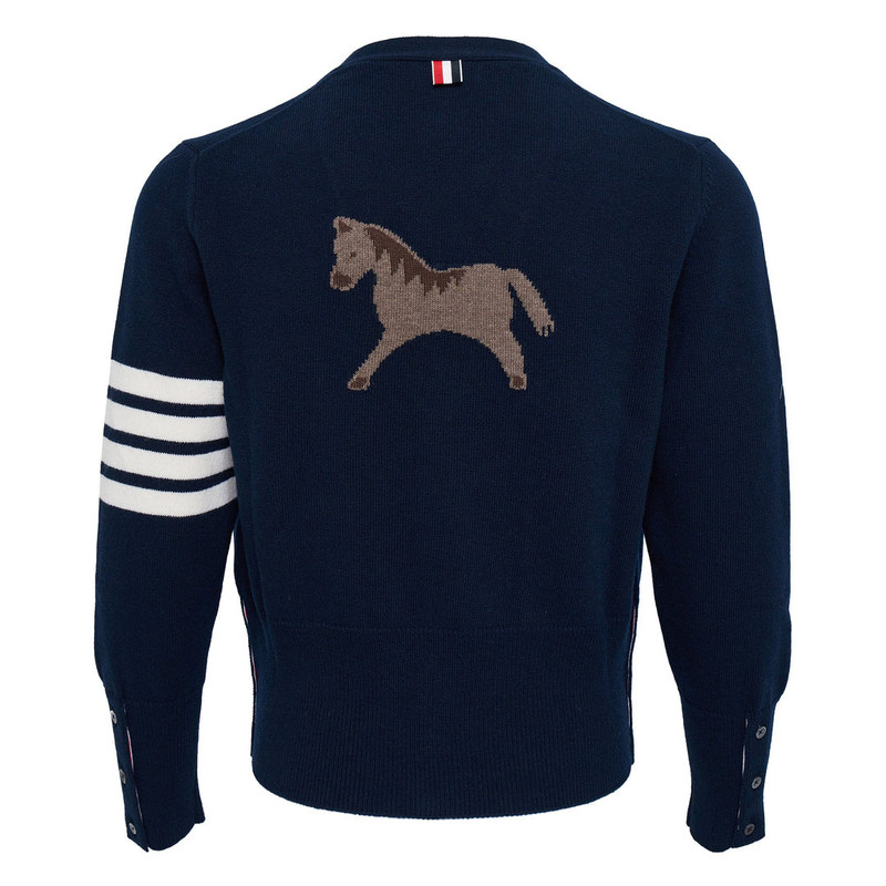 Thom Browne LNY Jersey Intarsia Classic Top outlook