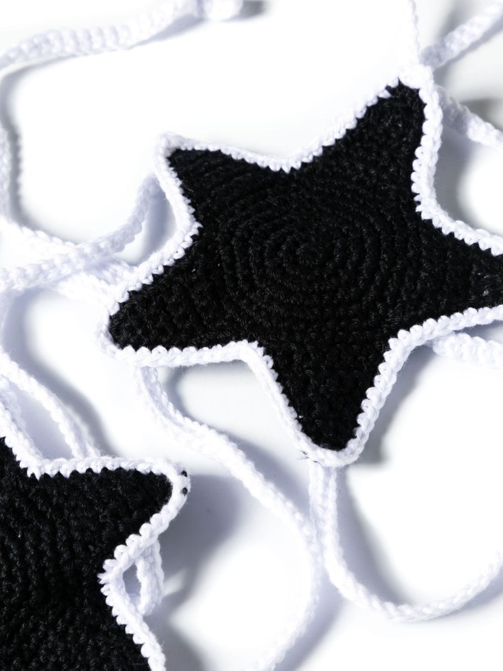star-patch crochet bikini top - 3
