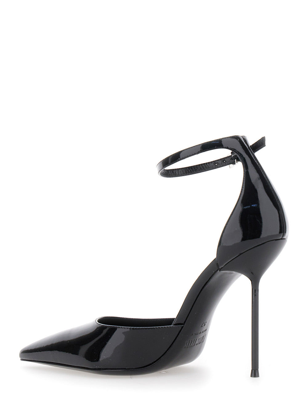 Paris Texas Women 'Lidia' Bordeaux Slingback Pumps With Buckle Strap Closure And High Stiletto Heel  - 3