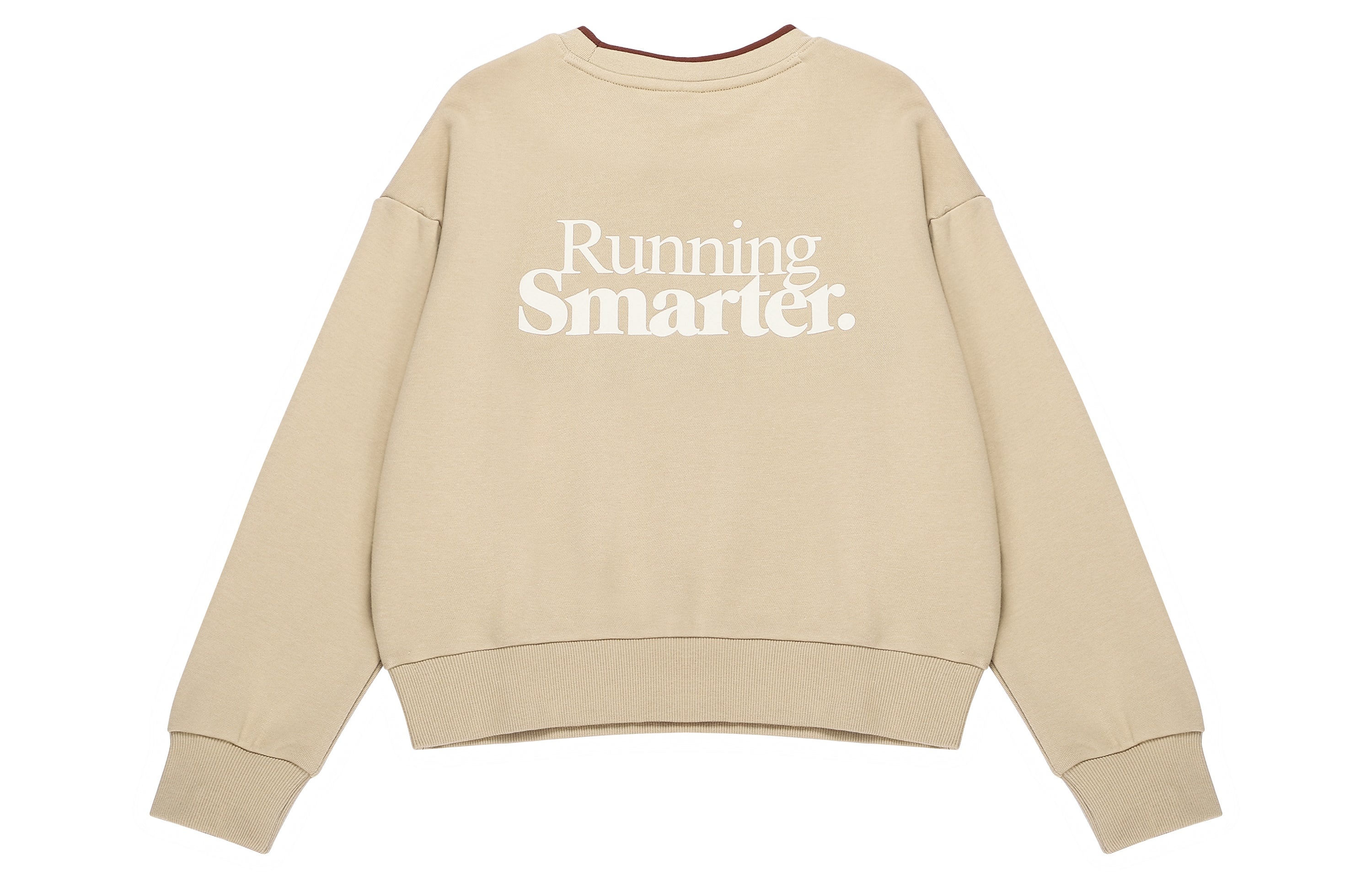 (WMNS) New Balance Athletics 70s Crewneck Sweatshirt 'Beige White' AWT23552-INC - 2