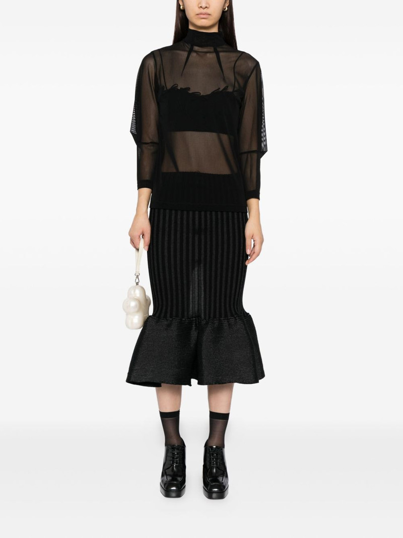 Noir Kei Ninomiya mesh top outlook
