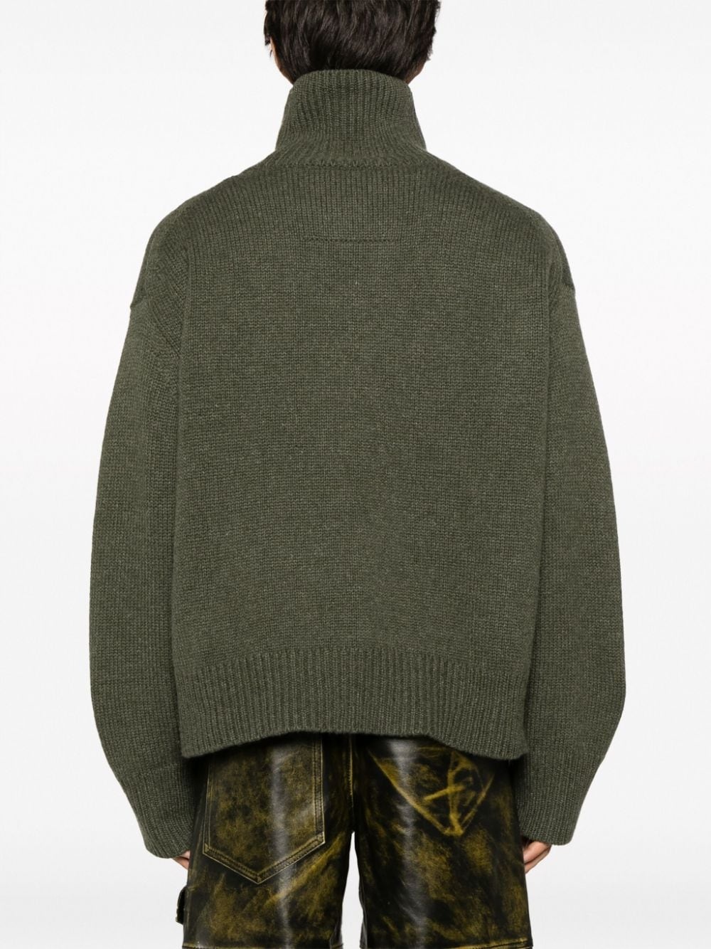high-neck cashmere jumper - 4