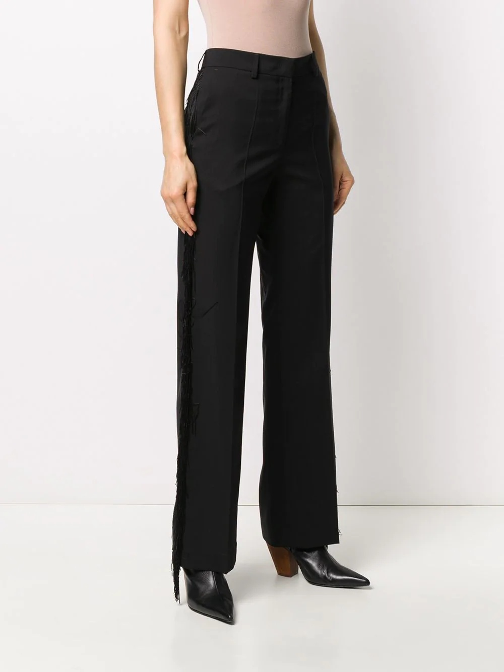 Abigail tassel-stripe trousers - 3