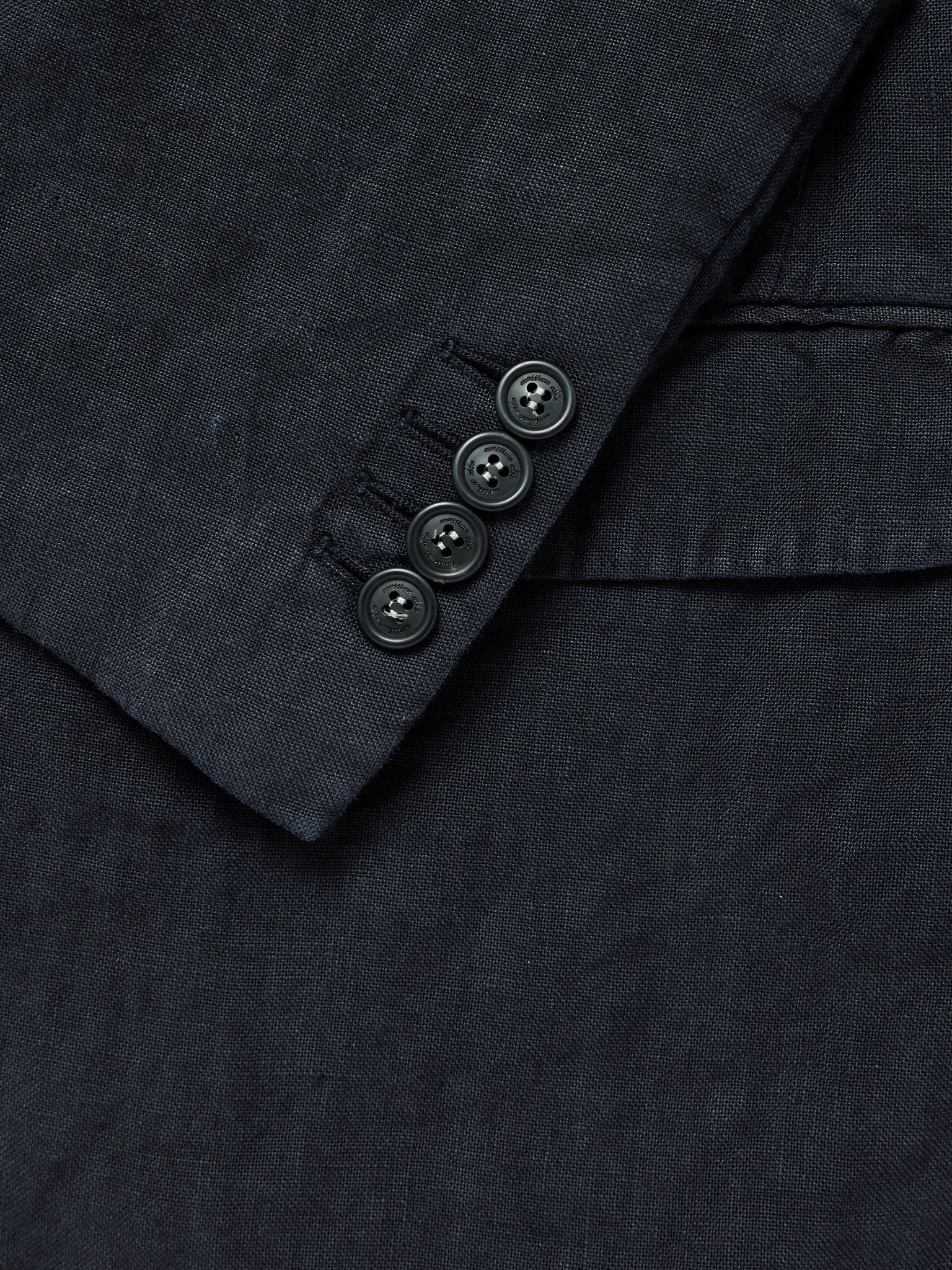 Catch2 Linen Suit Jacket Midnight blue - 4