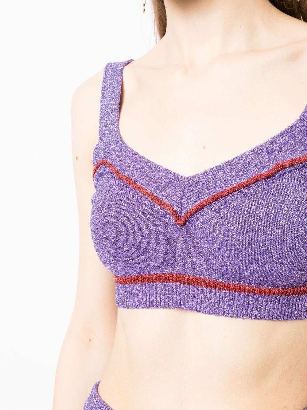 knitted crop top - 5
