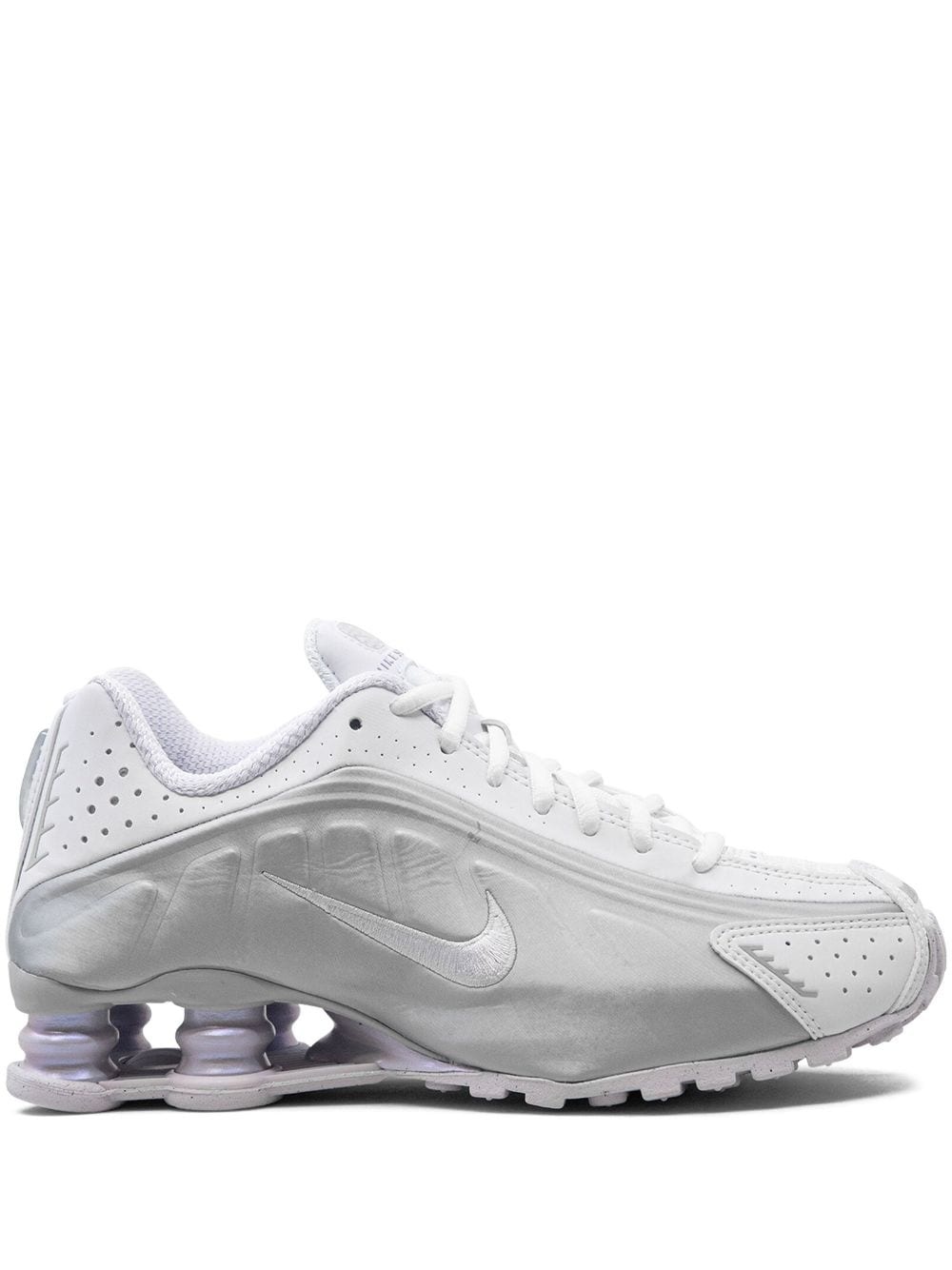 Shox R4 "White/Metallic Platinum" sneakers - 1