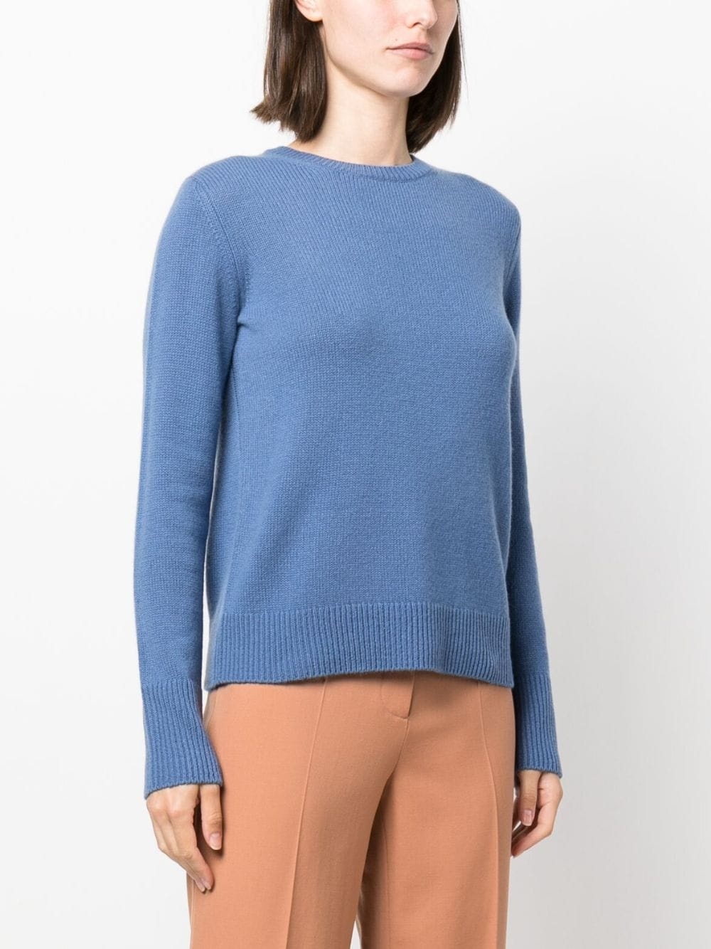 purl-knit cashmere top - 3