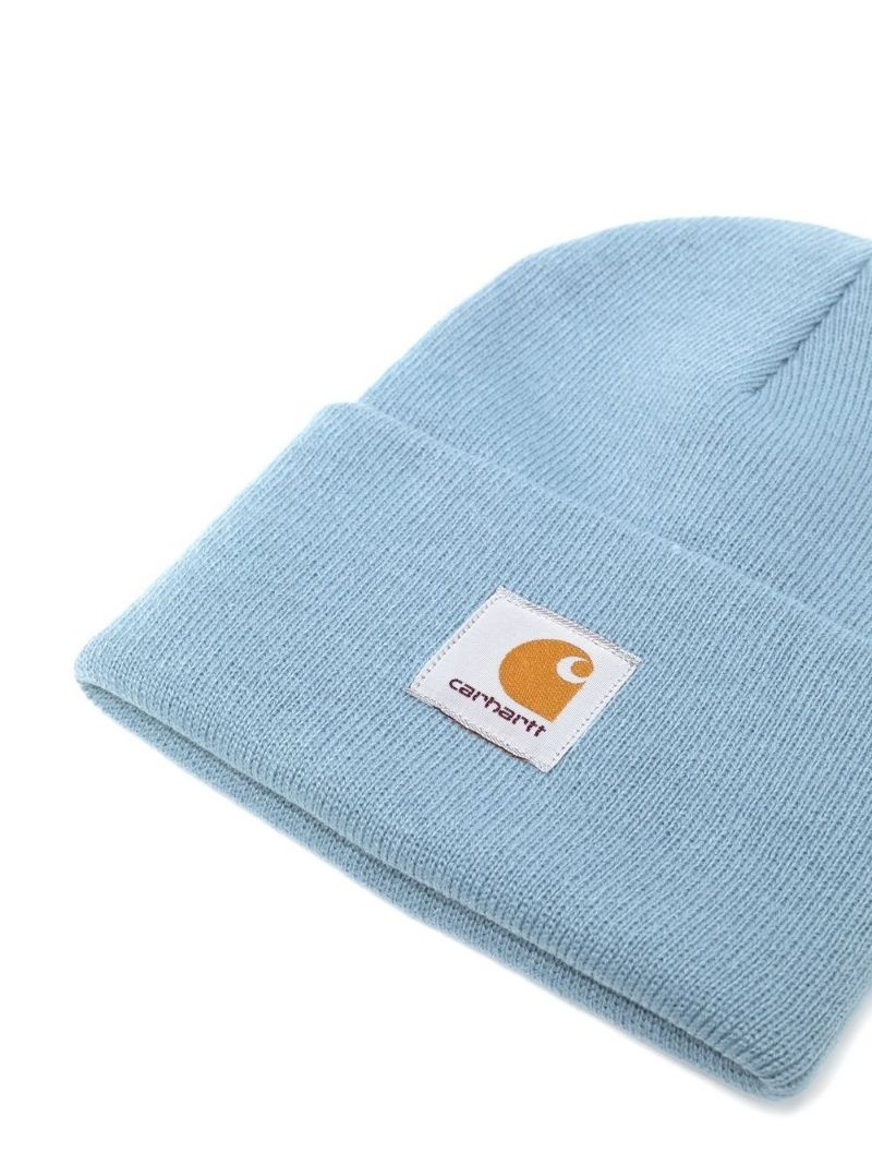 logo-patch knitted hat - 2