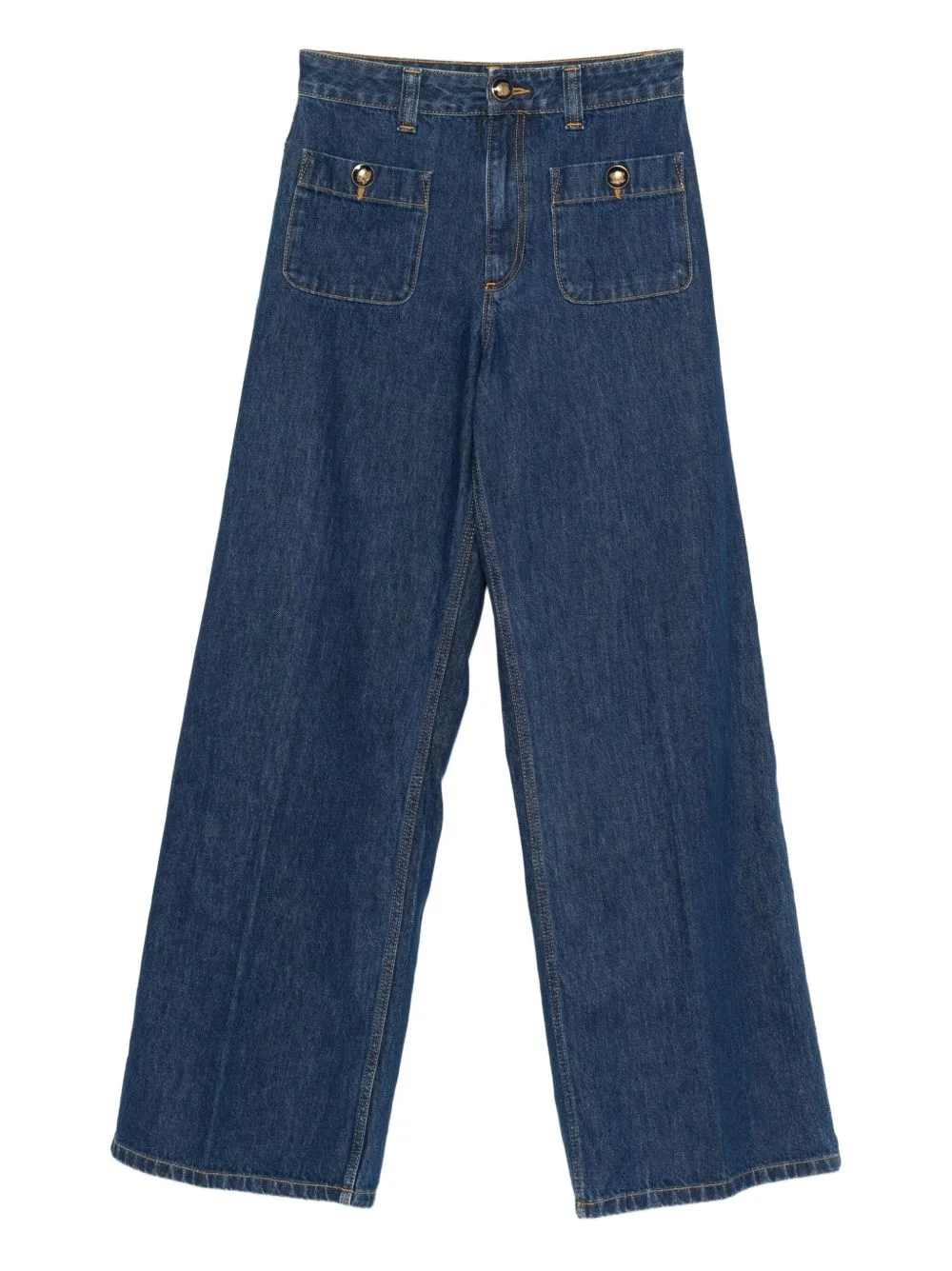 patch-pockets jeans - 1