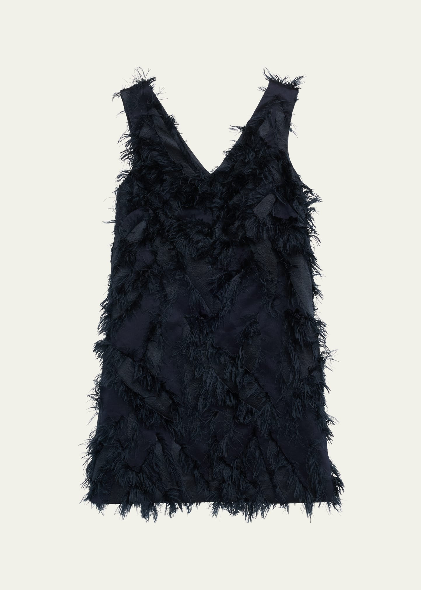 Jacquard Fringe Shift Dress - 1