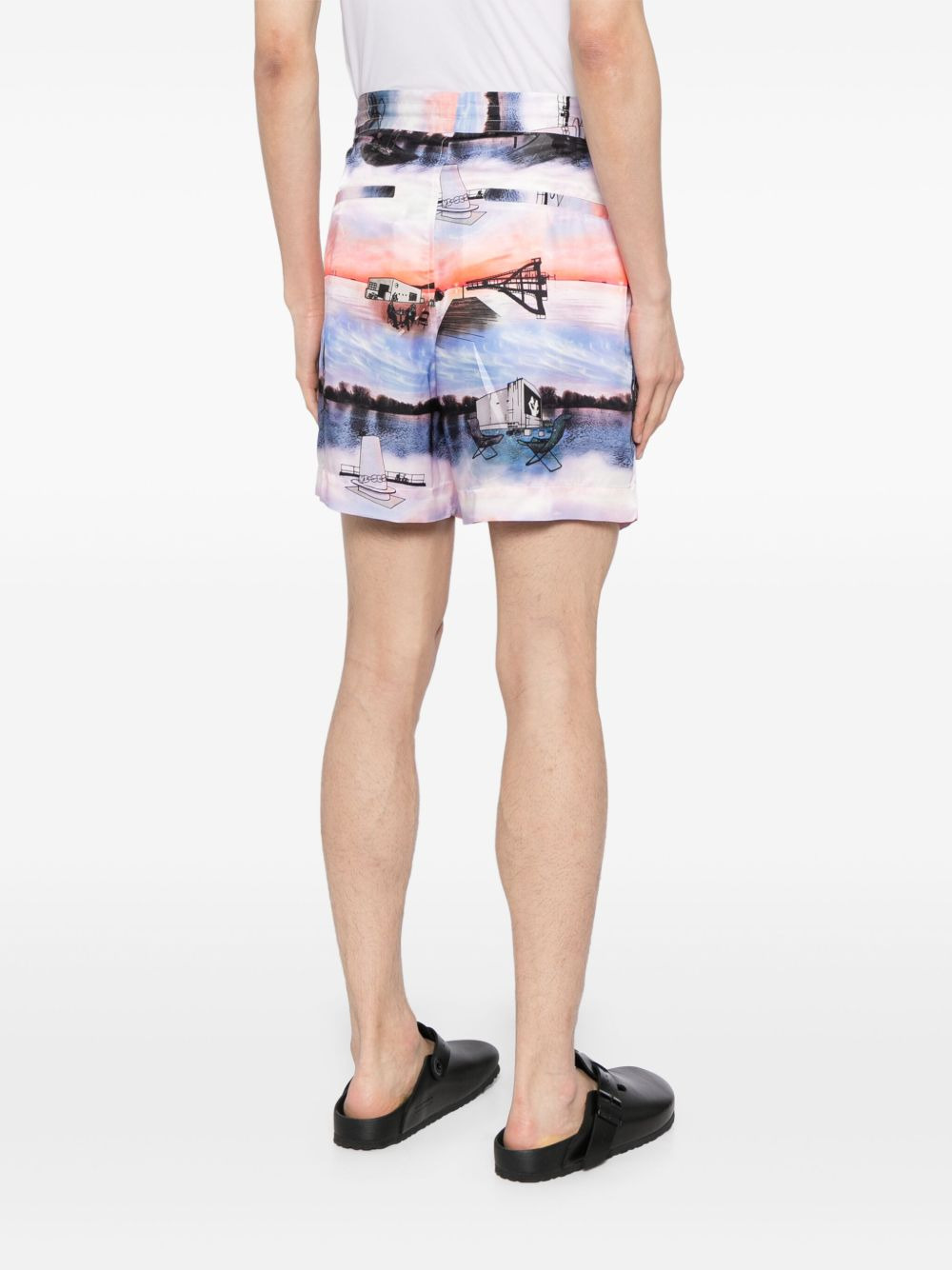 holiday print shorts - 4