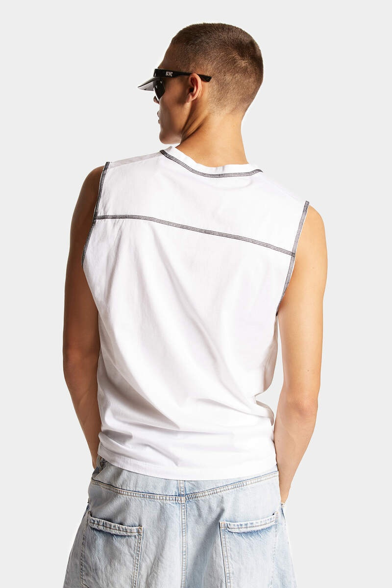 DSQUARED2 COOL FIT SLEEVELESS T-SHIRT 4