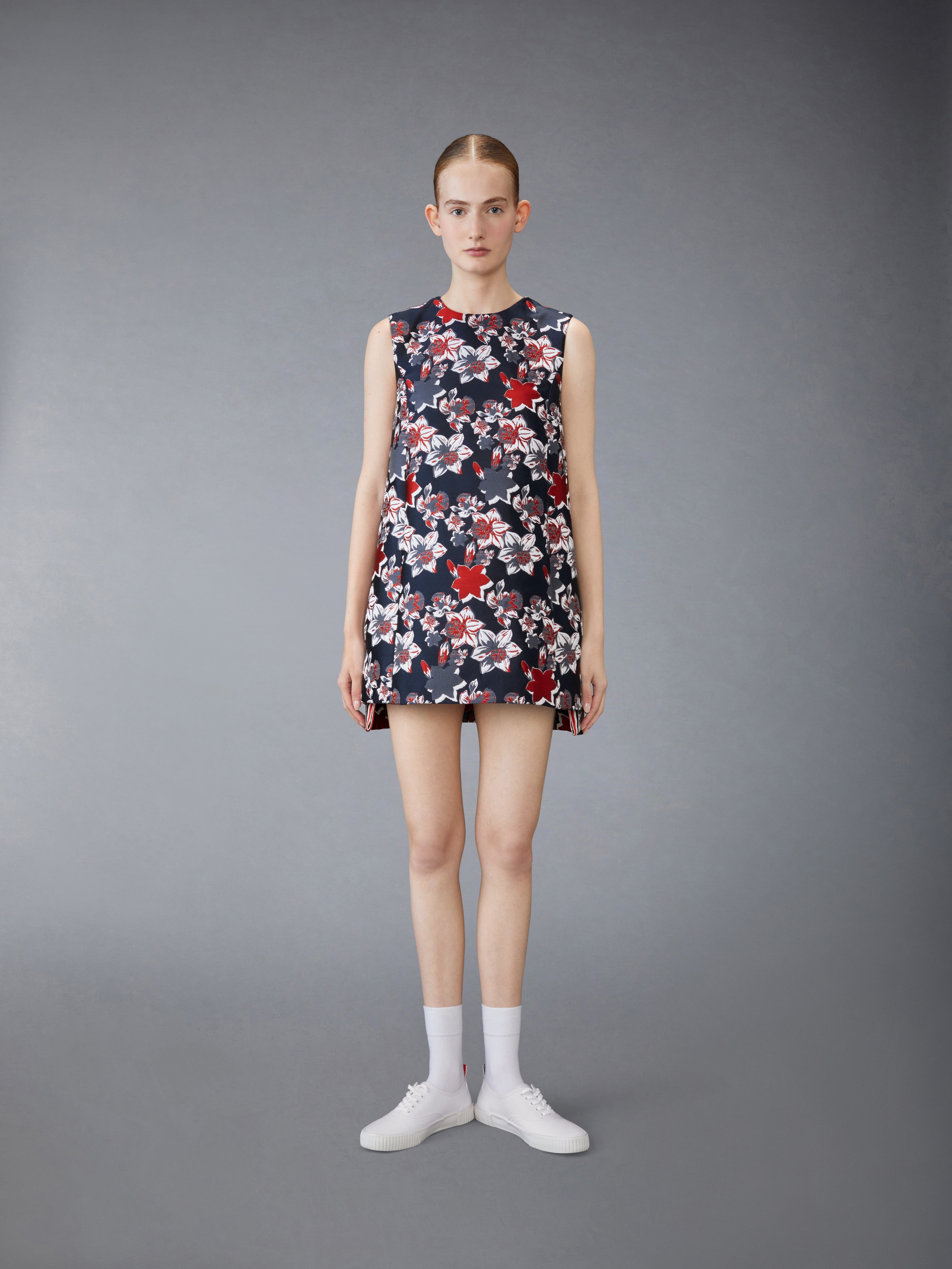 SCUBA FLORAL A-LINE SHIFT DRESS - 2