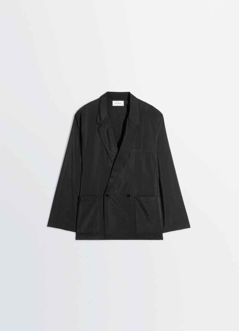 SOFT DOUBLE BREASTED JACKET IN DRY SILK 1
