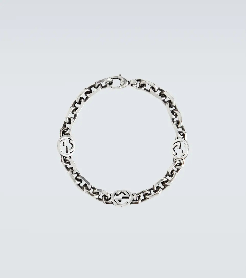 Silver Interlocking G bracelet - 1