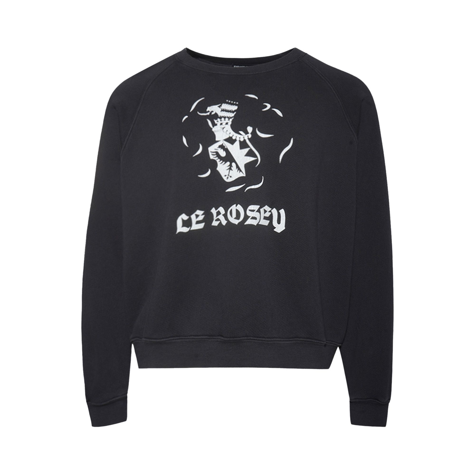 Enfants Riches Déprimés Le Rosey Raglan Sweatshirt 'Faded Black' - 1