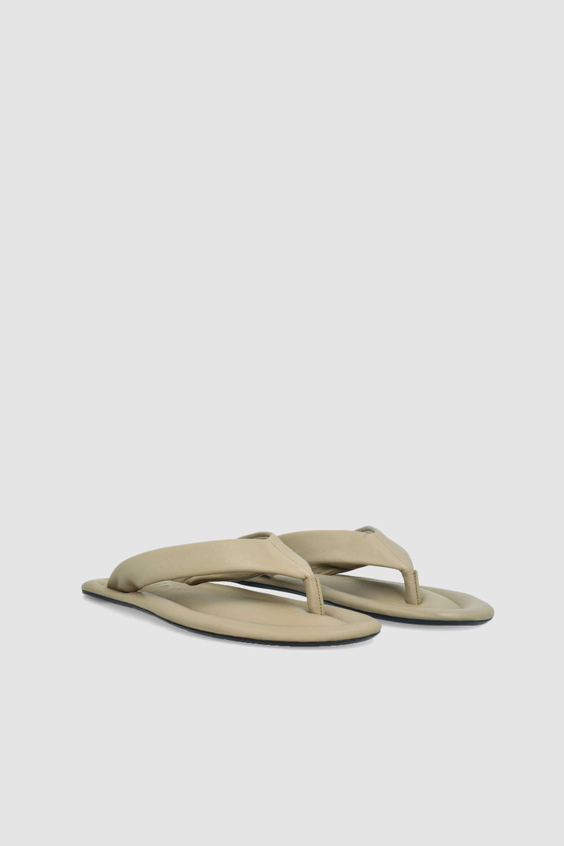 BY FAR DASHA MANGROVE LAMB NAPPA LEATHER FLIP-FLOP SANDAL outlook