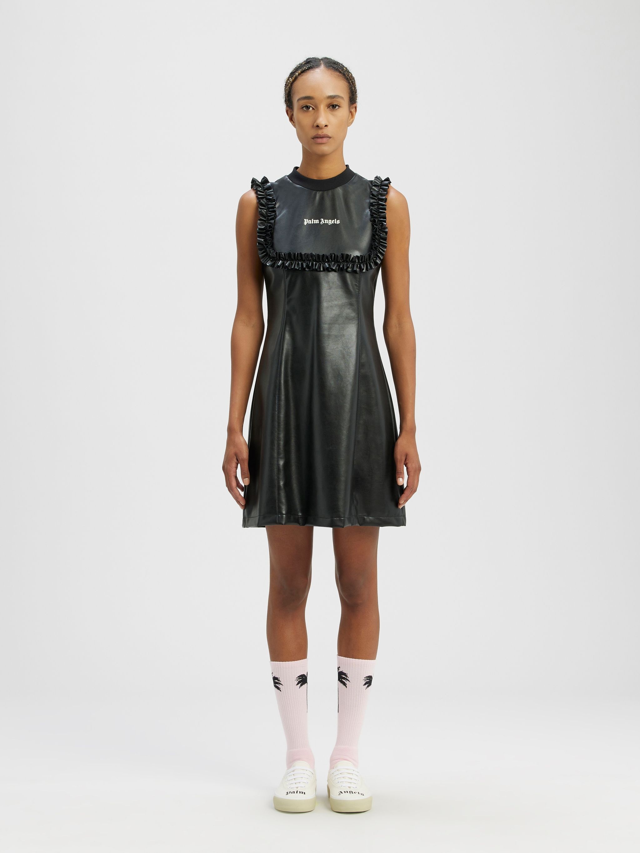 Leather Effect Mini Trac Kdress - 3