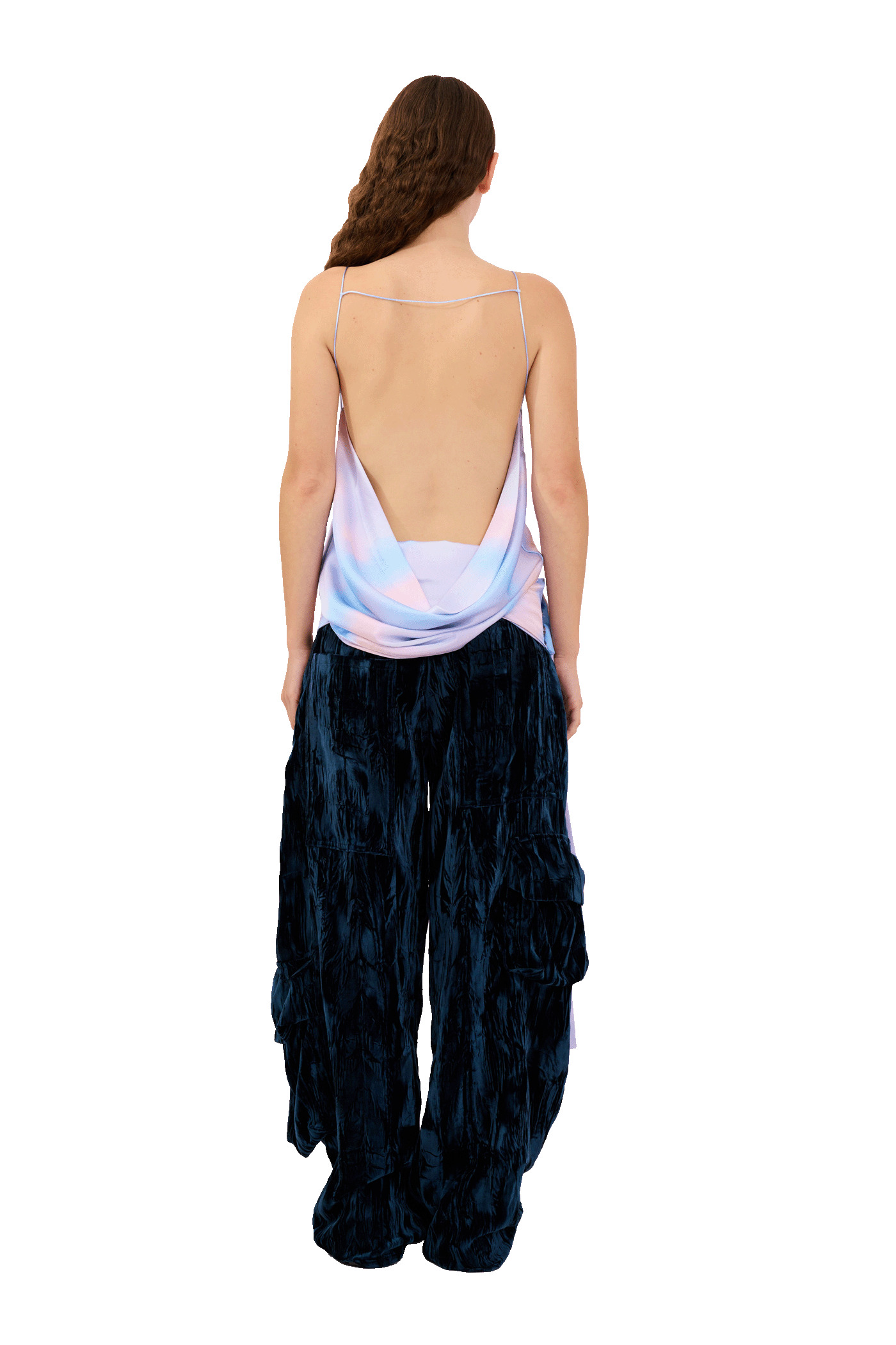 PERIWINKLE PLAID MEOW TOP - 5