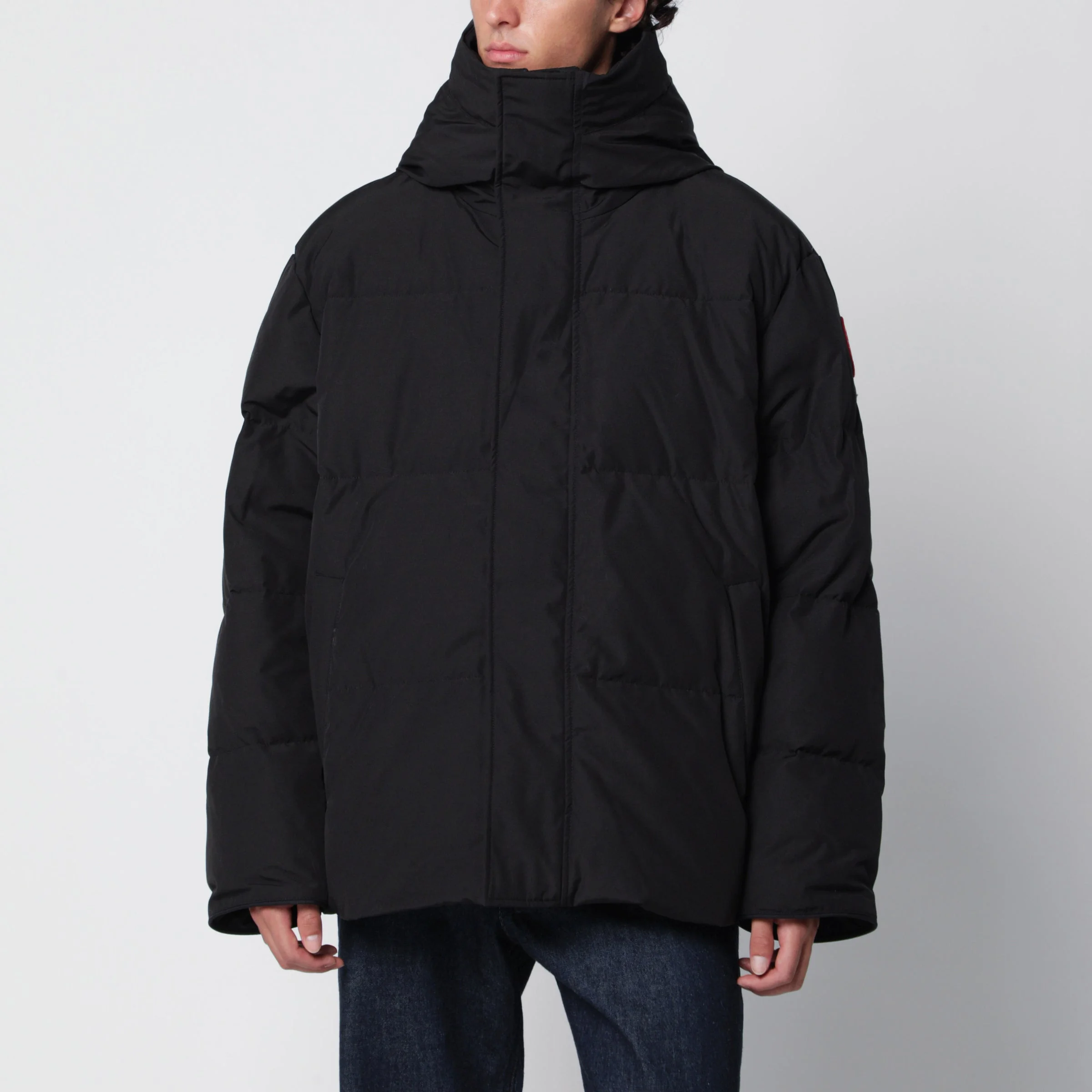 Seymour black hooded parka - 1