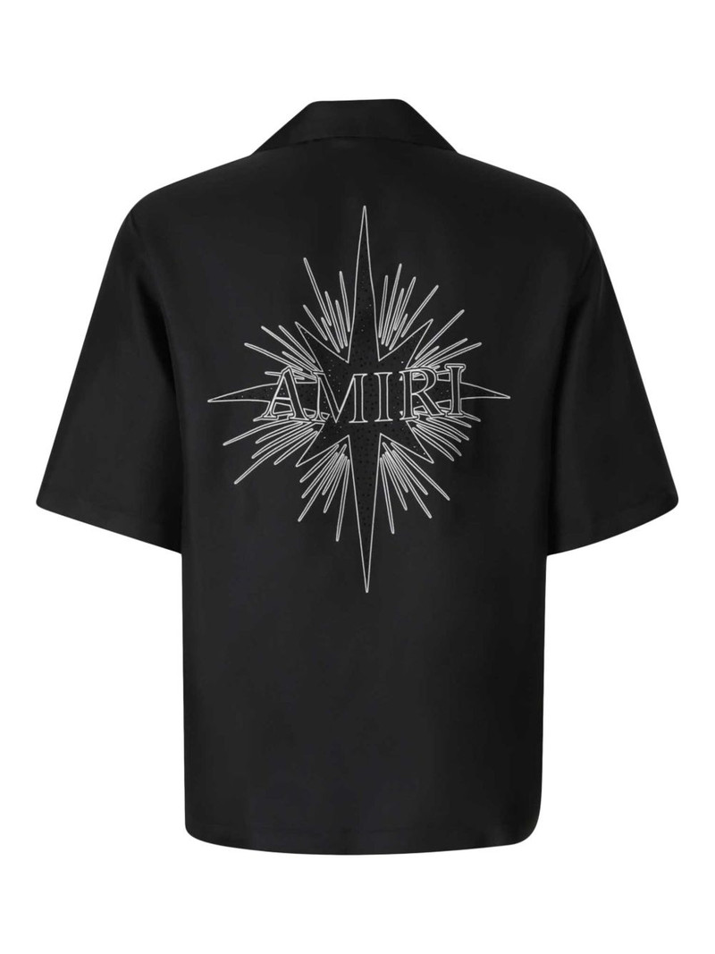 AMIRI logo-embroidered silk shirt outlook