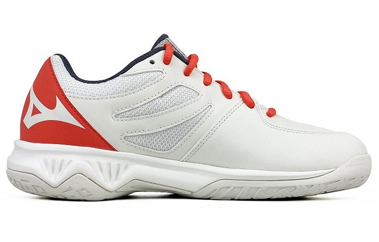 (WMNS) Mizuno Thunder Blade 2 Shoes 'White Red Grey' V1GC197055 - 2