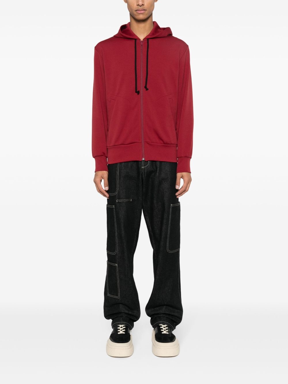 logo-appliqué hoodie - 2