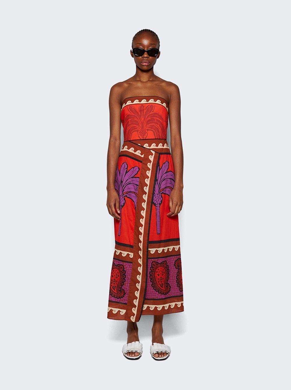 East Africa Heart Dress Red And Purple - 3