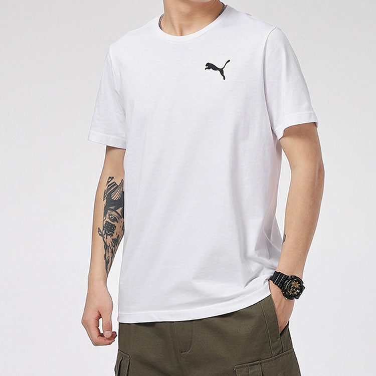 PUMA Essentials Logo Tee 'White' 584369-02 - 4