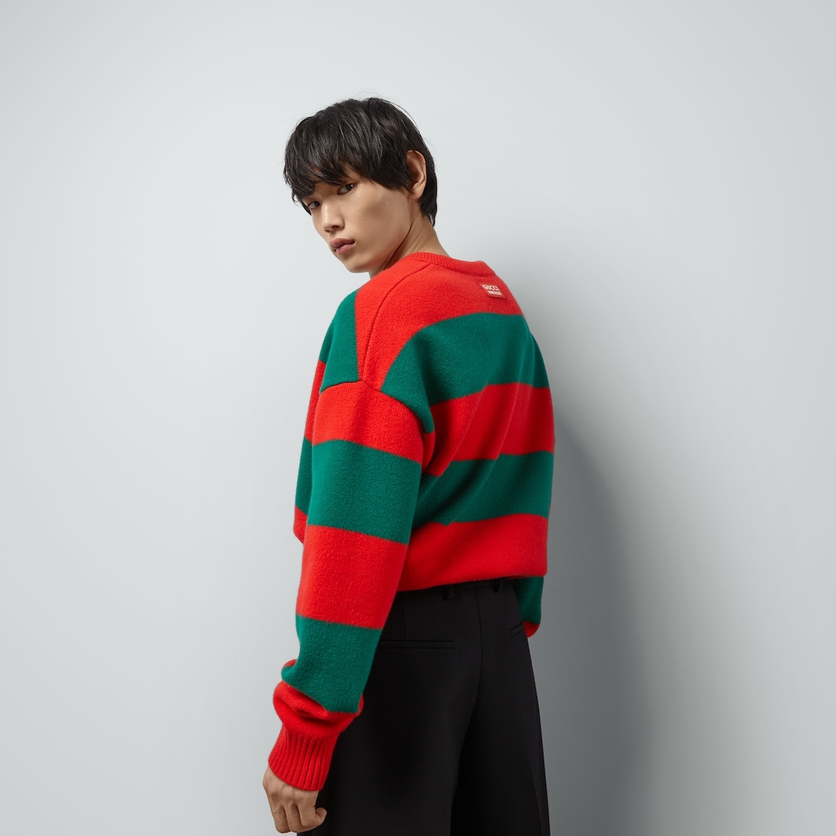 Felted wool striped sweater - 7