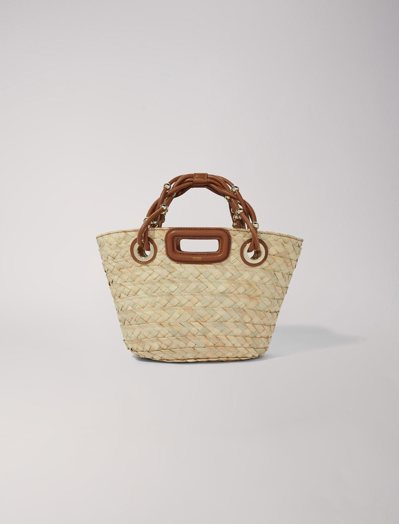 Mini woven basket bag 1