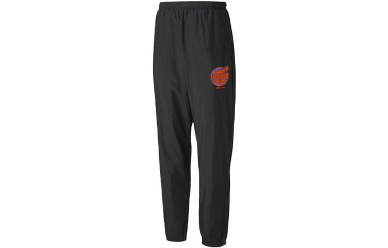 PUMA PUMA x The Hundreds Track Pants 'Black Red' 596748-01 outlook