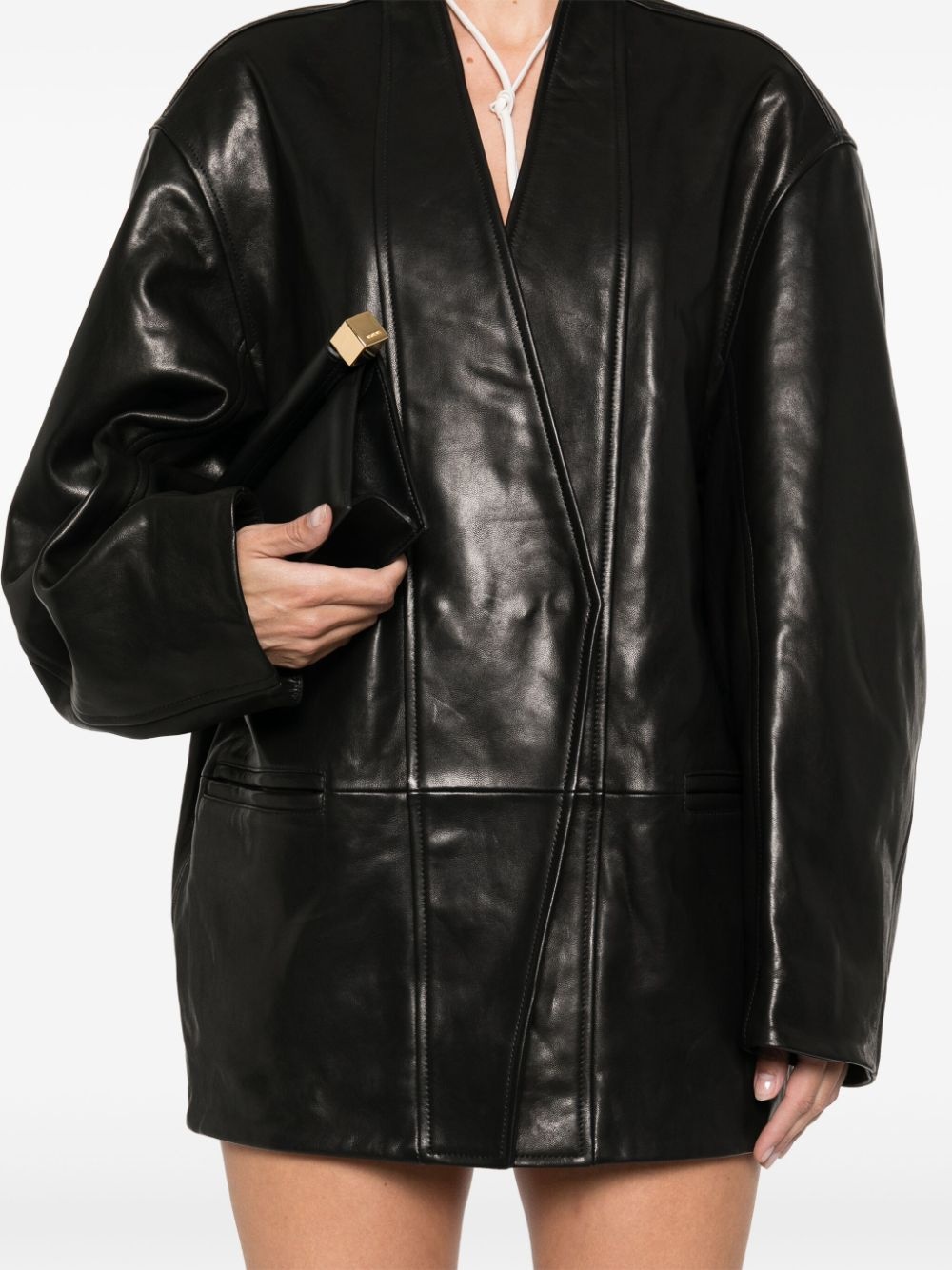 Ikena leather coat - 5