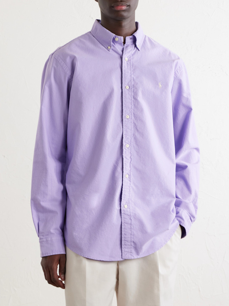 Logo-Embroidered Cotton Shirt 3