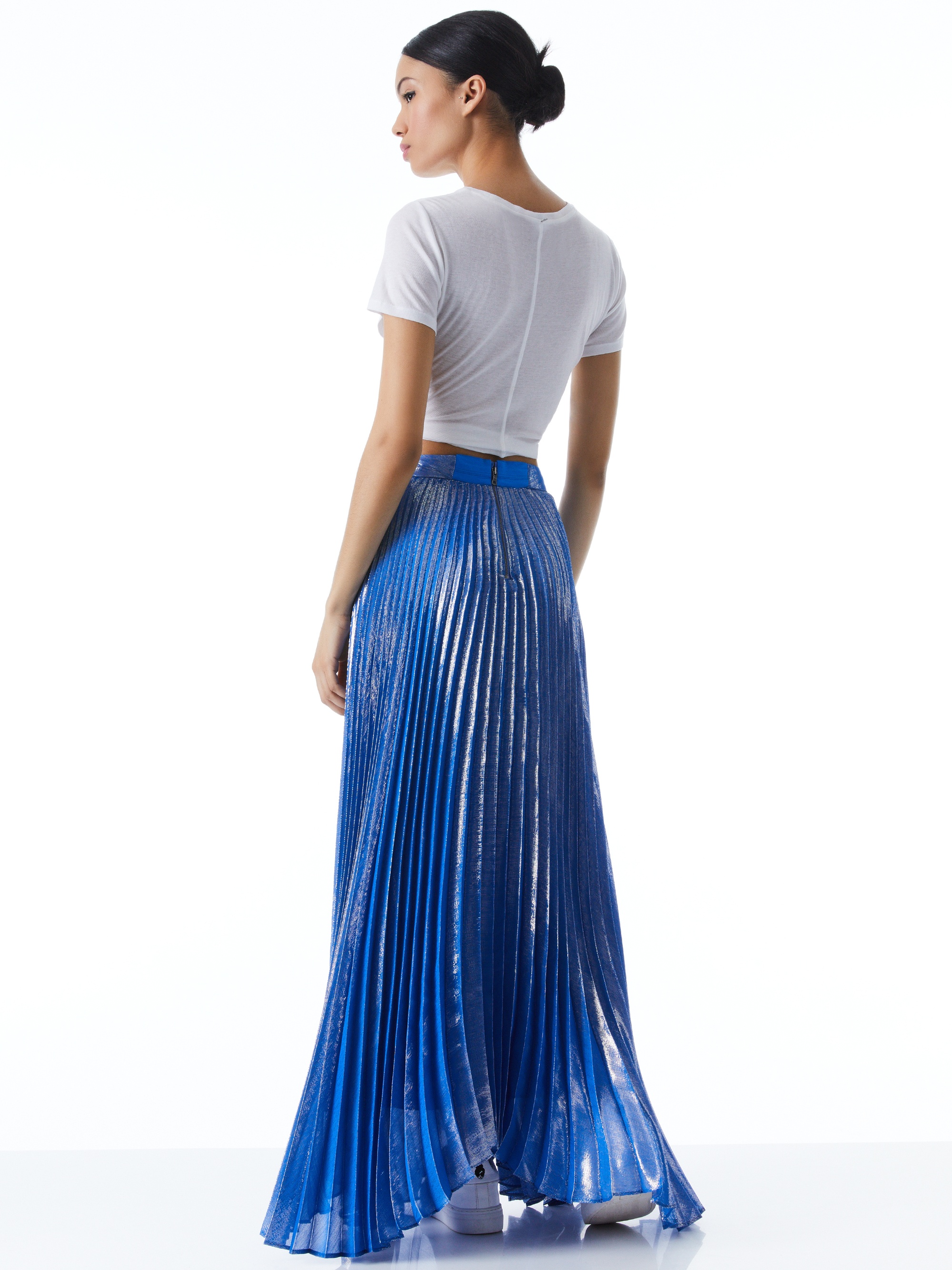KATZ SUNBURST PLEATED MAXI SKIRT - 3
