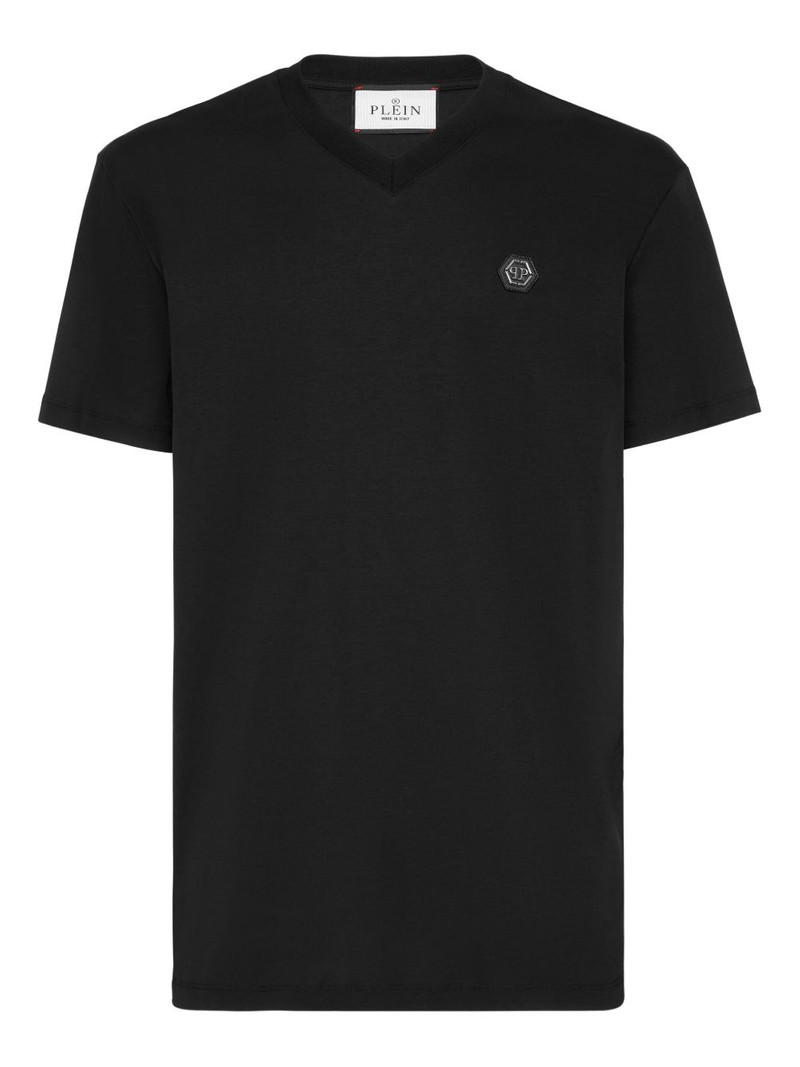 V-neck logo T-shirt 1