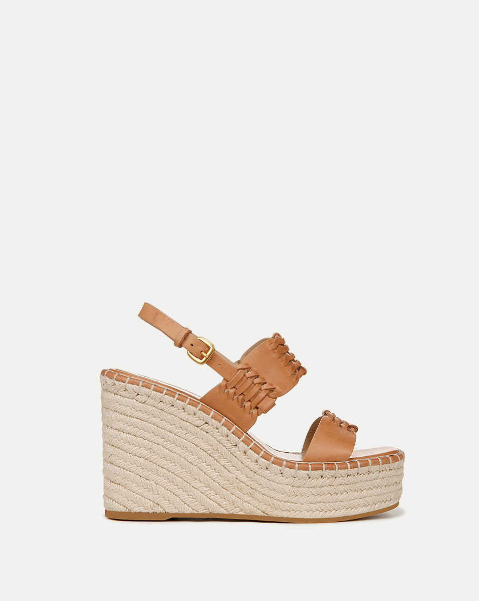 RIYA RAFFIA WEDGE SANDAL - 1