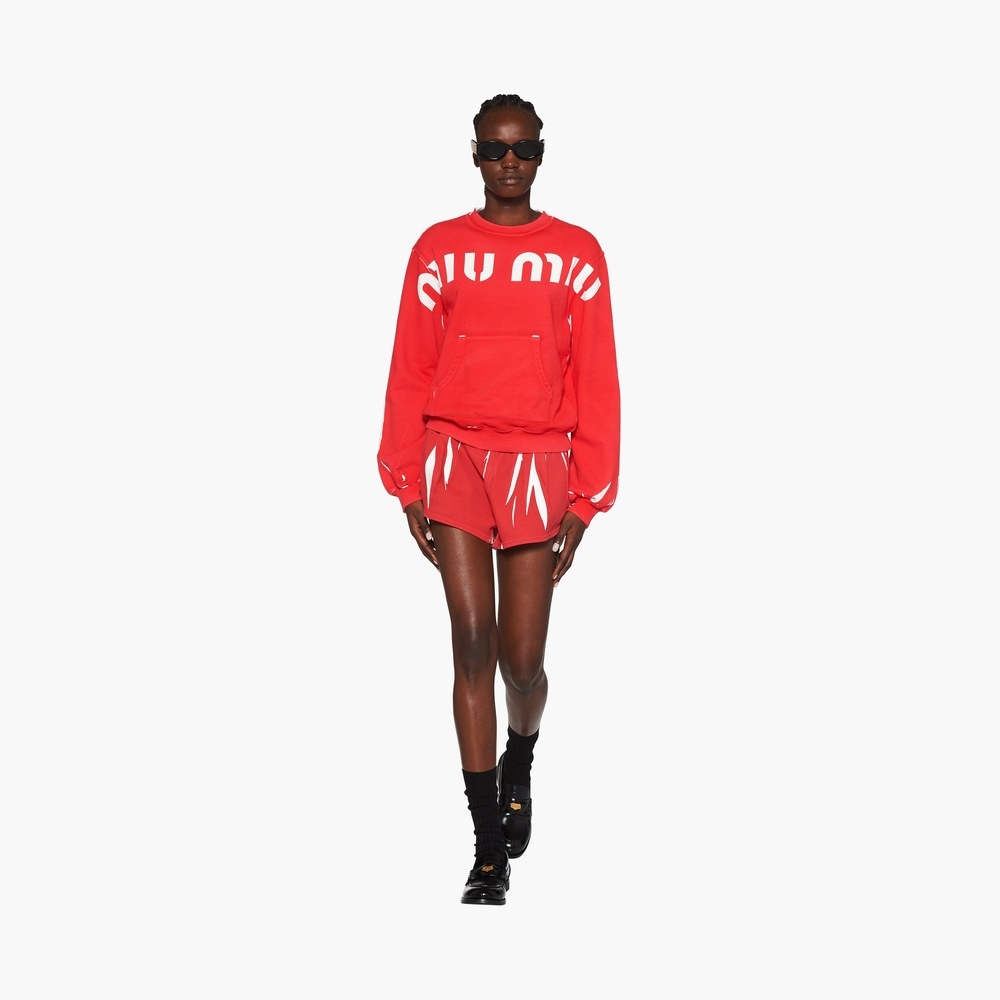 Printed cotton sweatshirt - 2