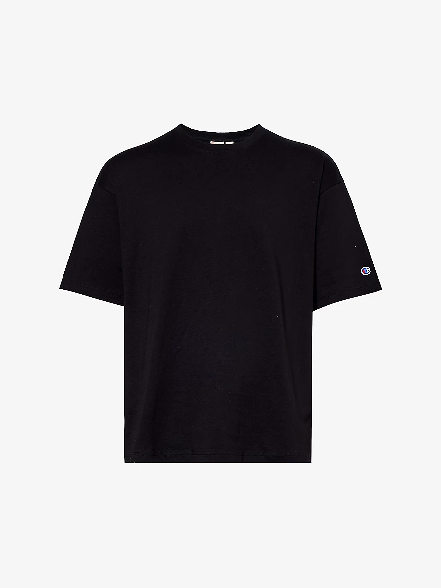 Brand-appliqué regular-fit cotton-jersey T-shirt - 1
