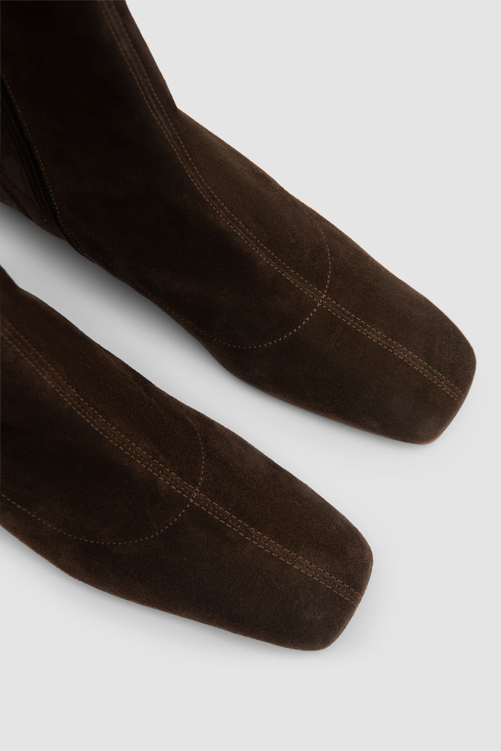 Este Ristretto Suede Leather Ankle Boot - 3