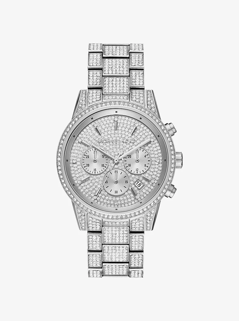 Bryant Pavé Silver-Tone Watch - 1