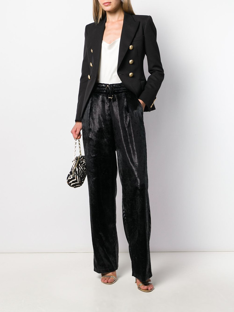 Balmain iridescent drawstring trousers outlook