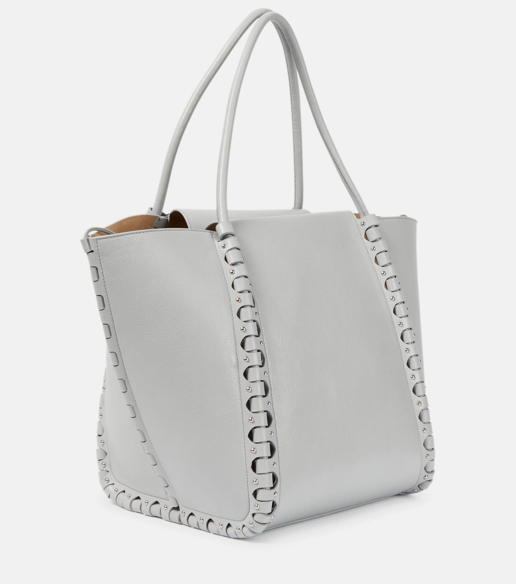 Hinge Medium leather tote - 4