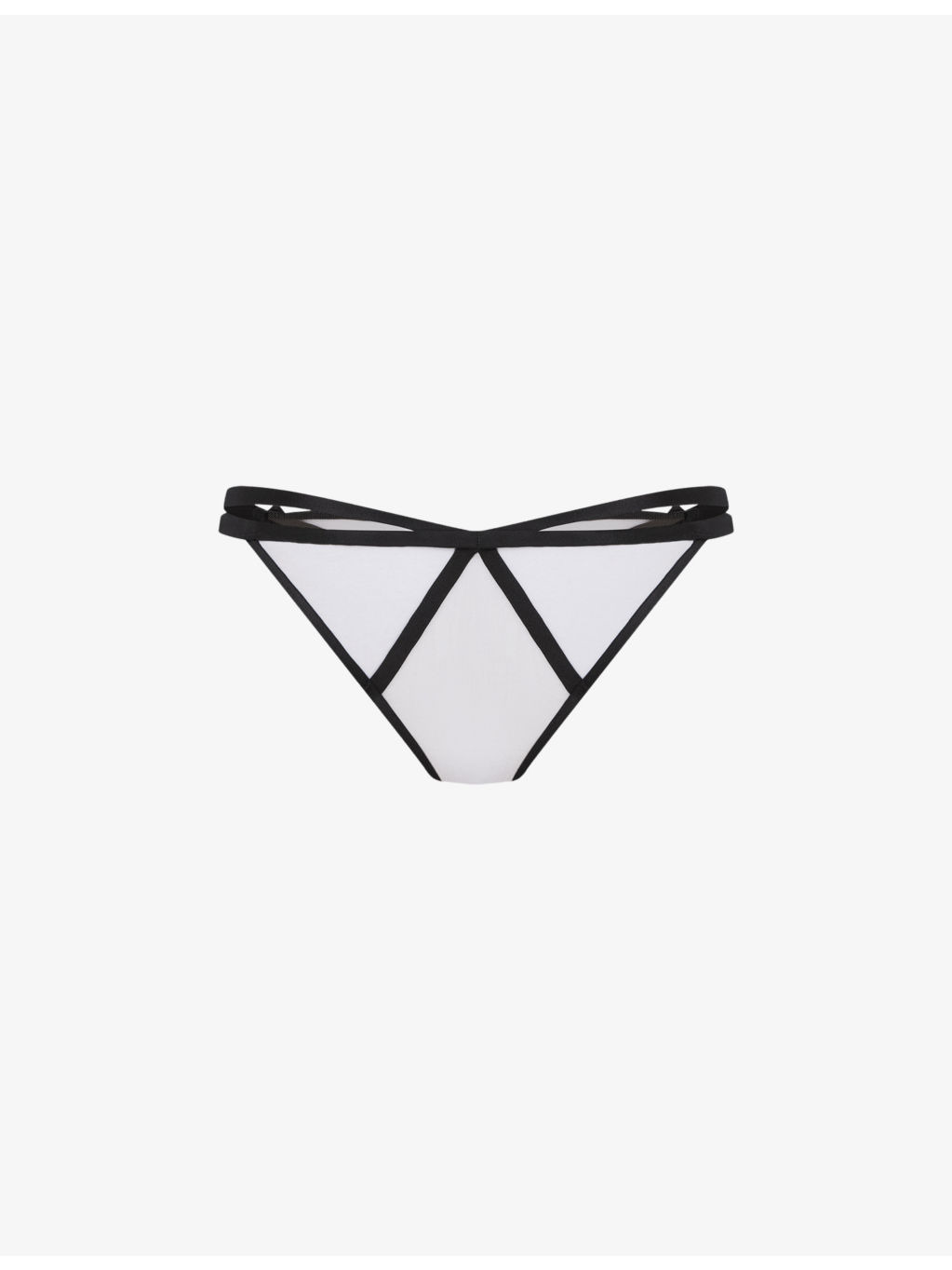 Briella bow-embellished woven briefs - 3