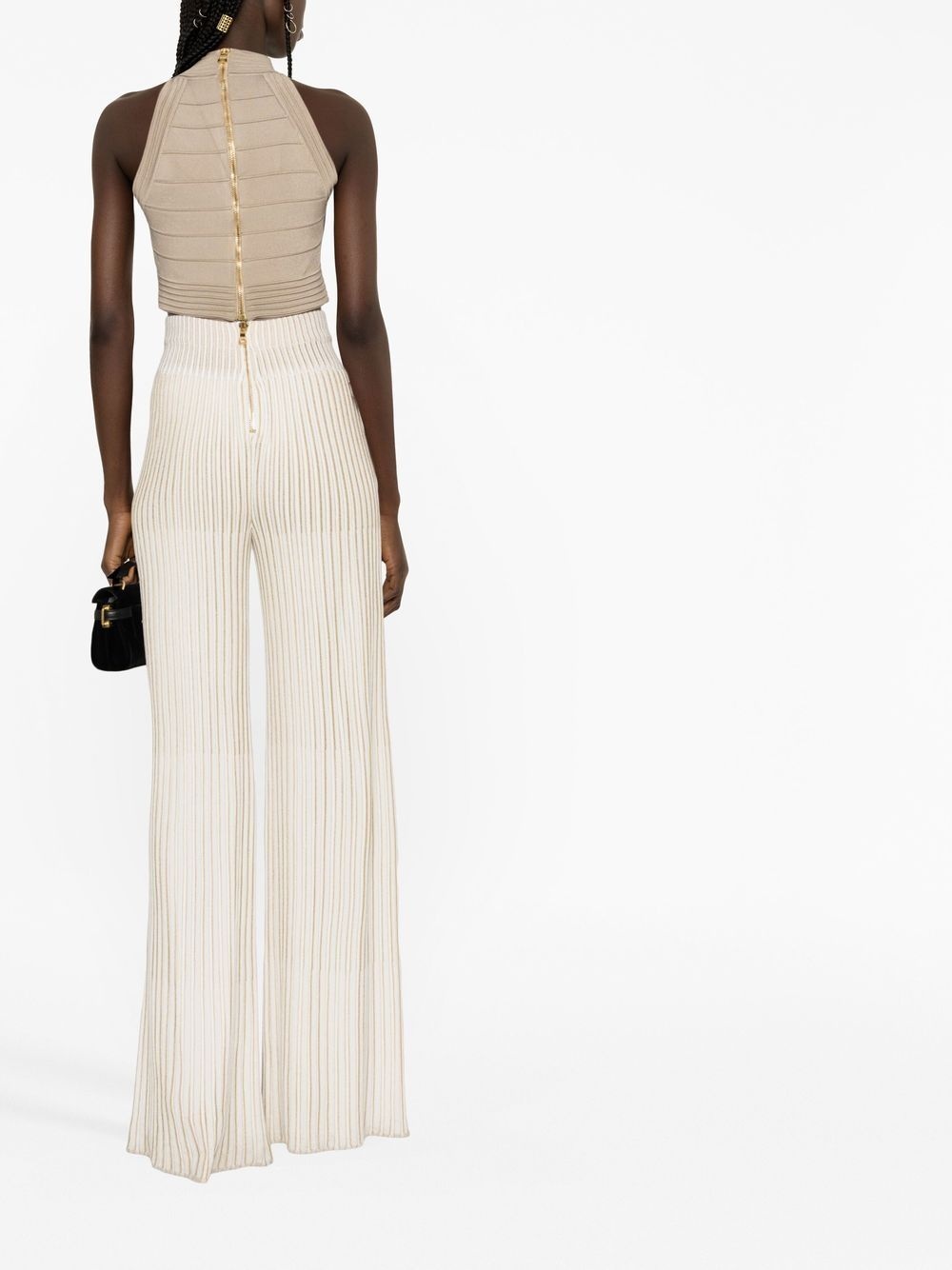 seam detailed crop top - 4