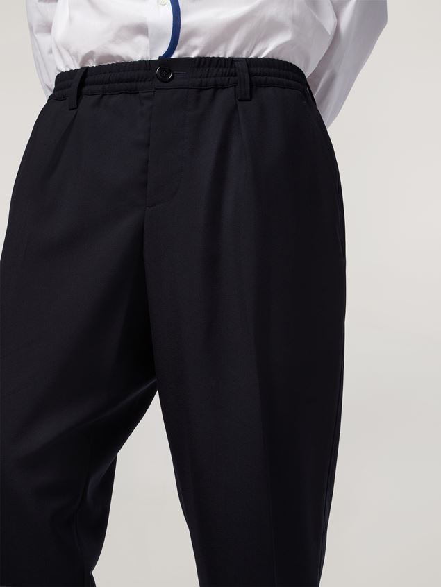 COOL WOOL PANTS WITH PUCKERED WAIST AND SOFT LEG - 2