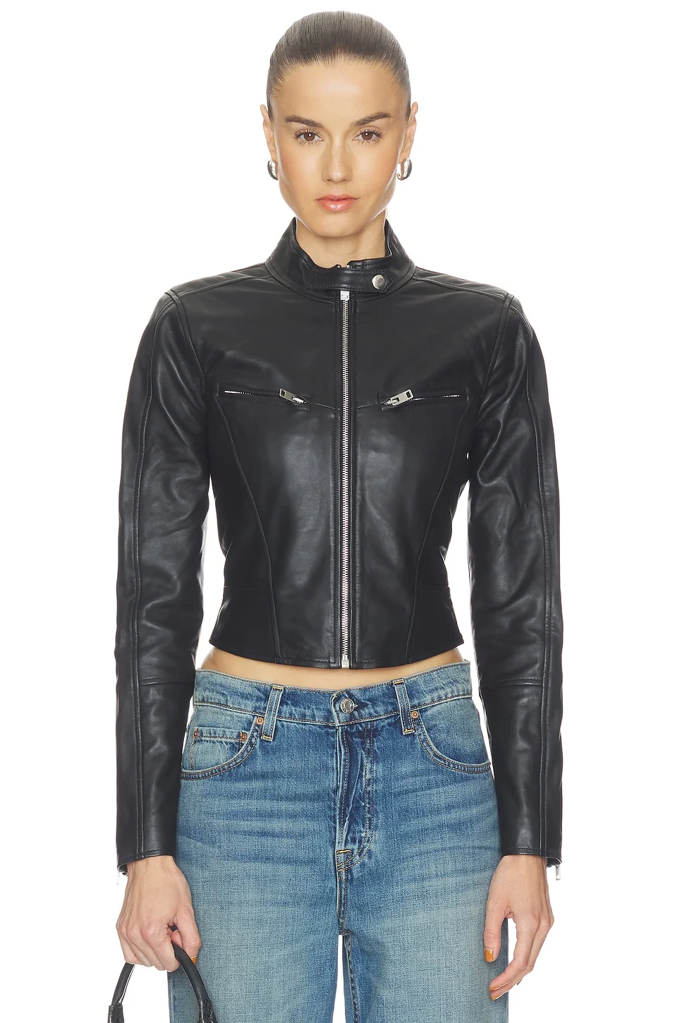 Danica Leather Racer Jacket - 1