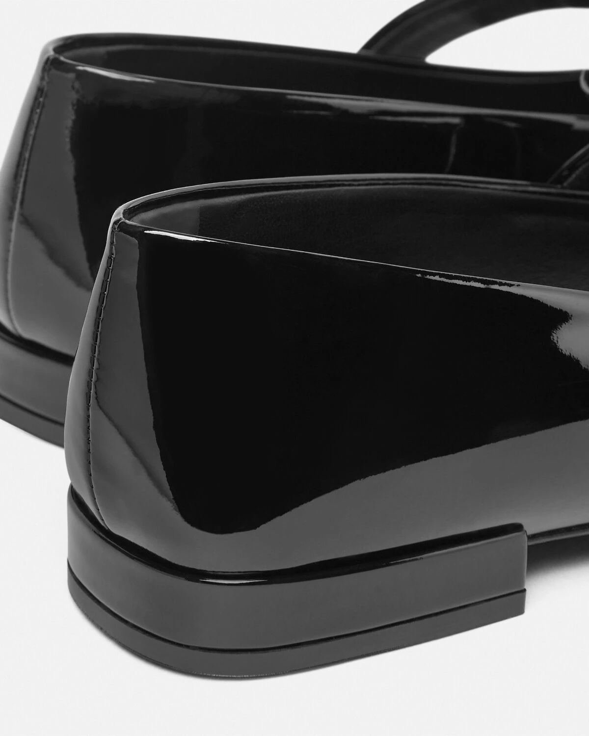 Gianni Ribbon Patent Ballerinas - 6